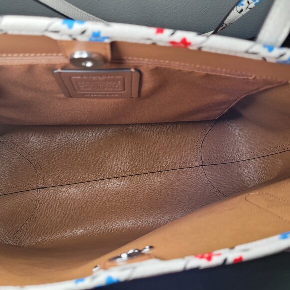 Coach Floral Print City Tote Bag Chalk White NWT Preppy Cottagecore - Picture 9 of 16